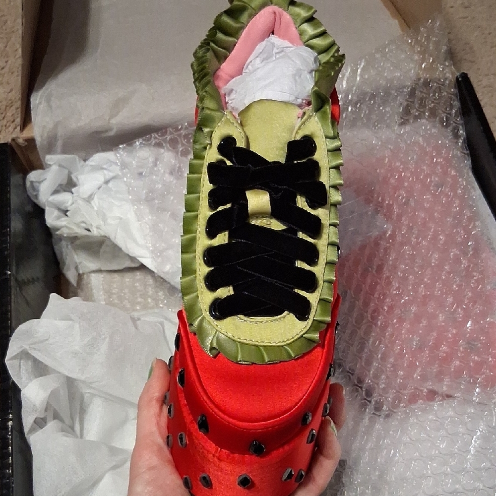 NEW DollsKill STRAWBERRY SHORTCAKE COLLABORATION Platforms, Size 5 - Picture 4 of 7